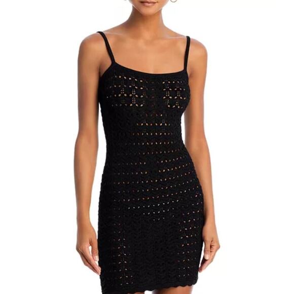 Aqua Dresses & Skirts - AQUA x Liat Baruch Sleeveless Crochet Mini Dress size small